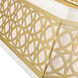 Calinda 6 Light 40 inch Soft Gold Linear Chandelier Ceiling Light