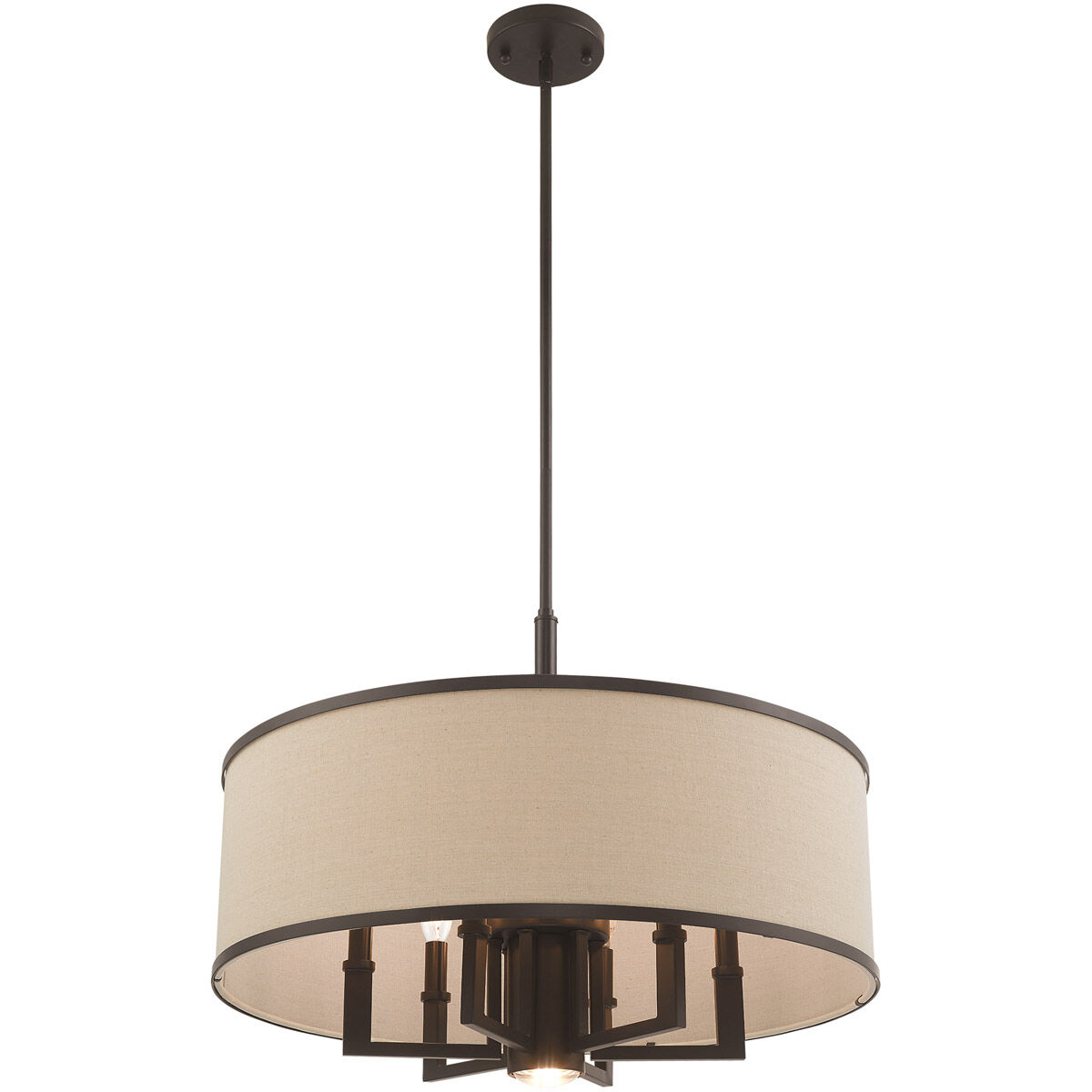 Park Ridge 7 Light 24 inch Bronze Pendant Chandelier Ceiling Light