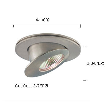 Signature 12V Halogen 3.25 inch Black Undercabinet Recessed Lighting