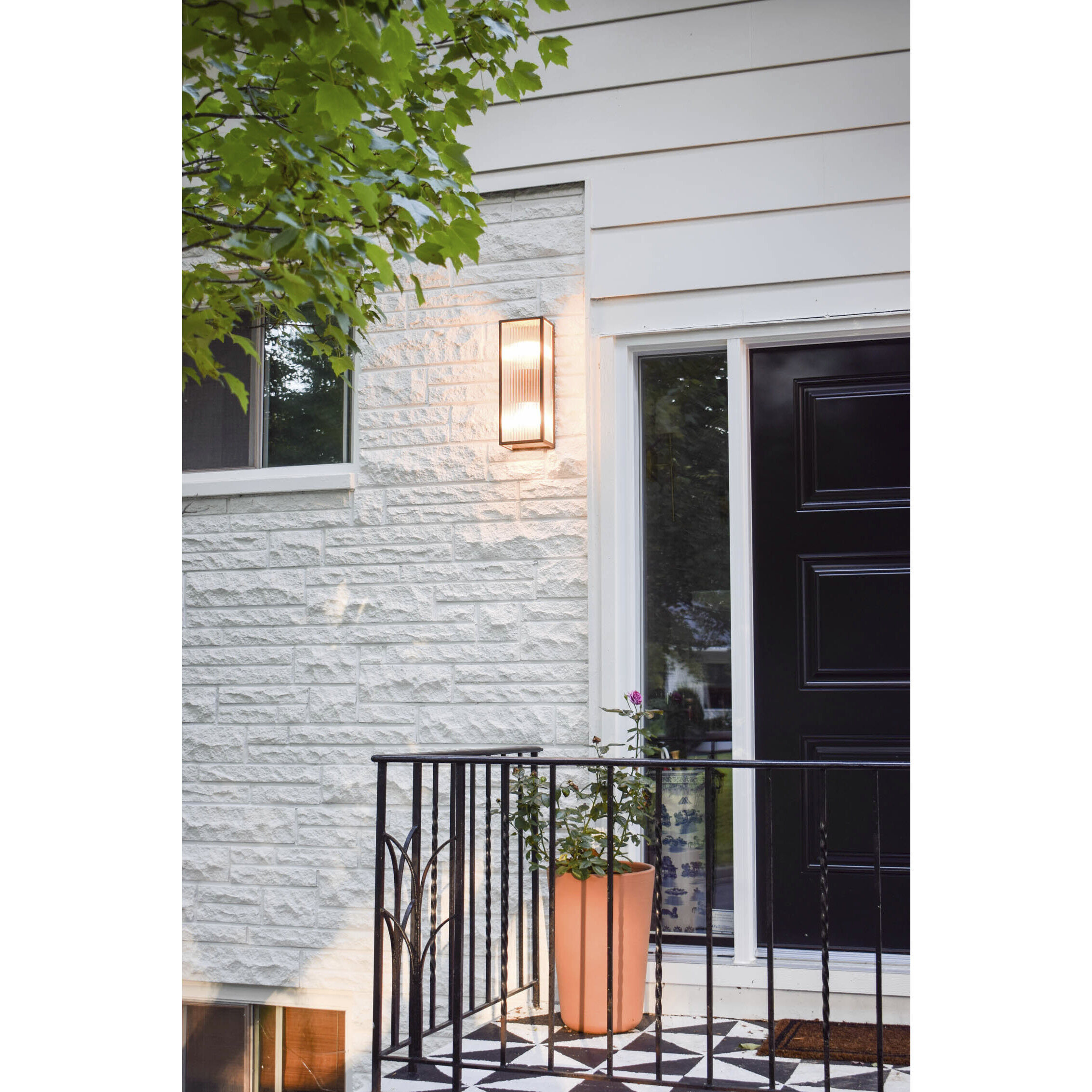 Tisoni 2 Light 17.5 inch French Iron Outdoor Wall Sconce