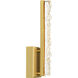 Stagger LED 4.3 inch Brass Wall Light