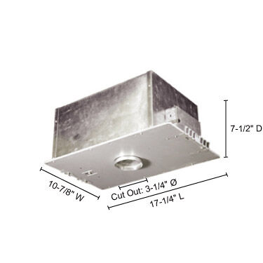 Signature Silver Recessed Lighting Housing