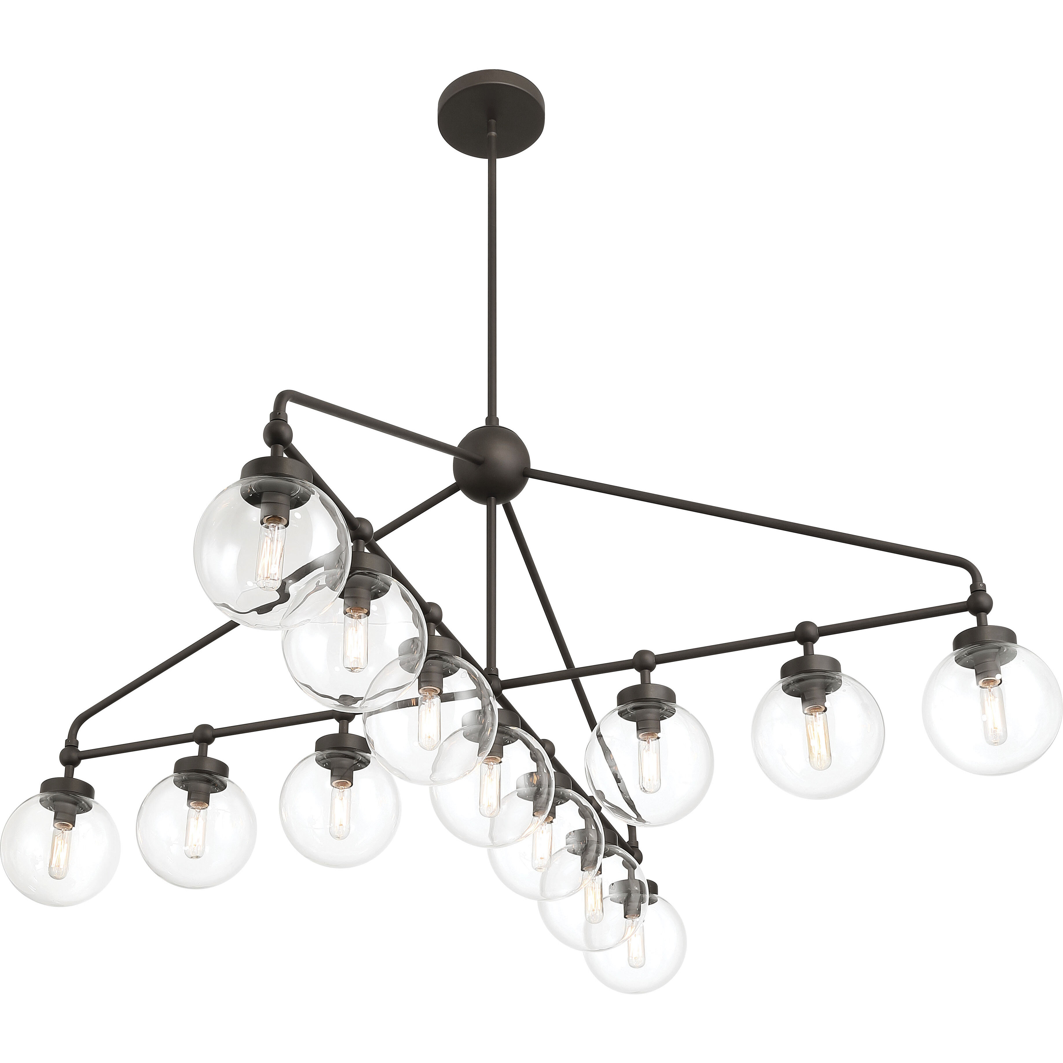 Stella 13 Light 52 inch Dark Bronze Chandelier Ceiling Light