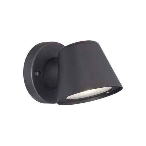 Cast Aluminum LED 5 inch Matte Black Exterior Wall Mount