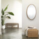 Avery Matte Grey Rattan Bench