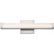 Spec 5CCT LED 18 inch Satin Nickel Bath Vanity Wall Light