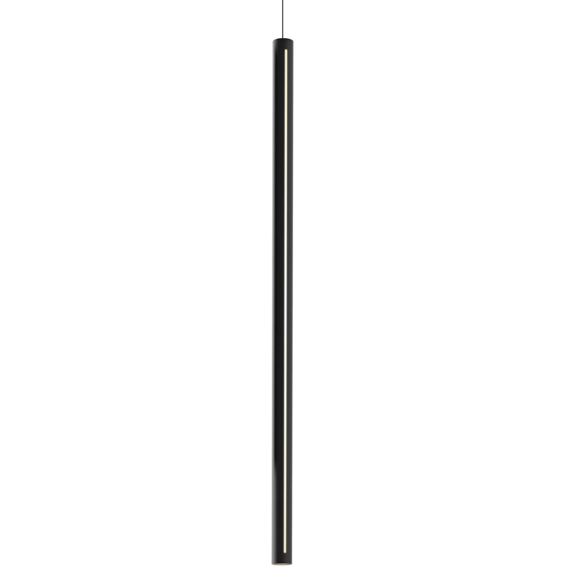 Linea LED 1.9 inch Black Pendant Ceiling Light, Cylinder