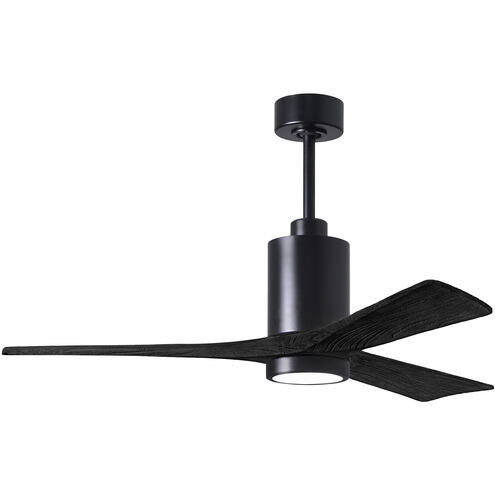 Atlas Patricia-3 52 inch Matte Black Ceiling Fan, Atlas