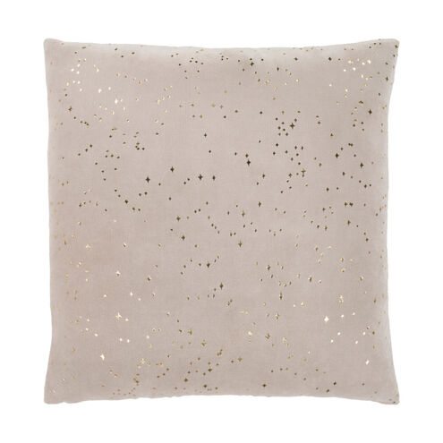 Starlight 18 X 18 inch Taupe Pillow Kit, Square