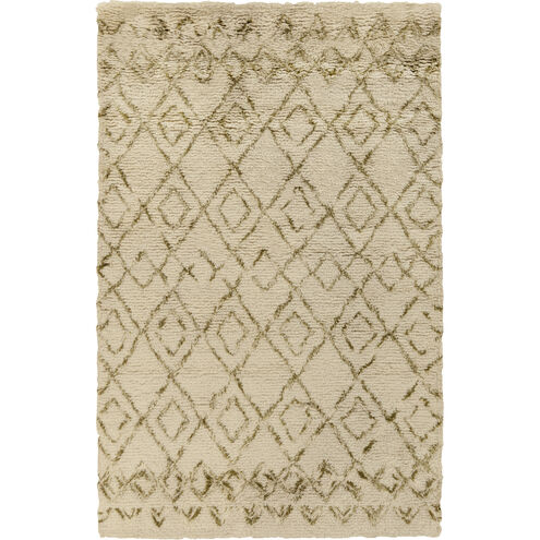 Tasman 36 X 24 inch Ivory, Dark Green Rug