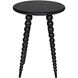 Rebecca 26.5 X 19.5 inch Cinder Black Side Table