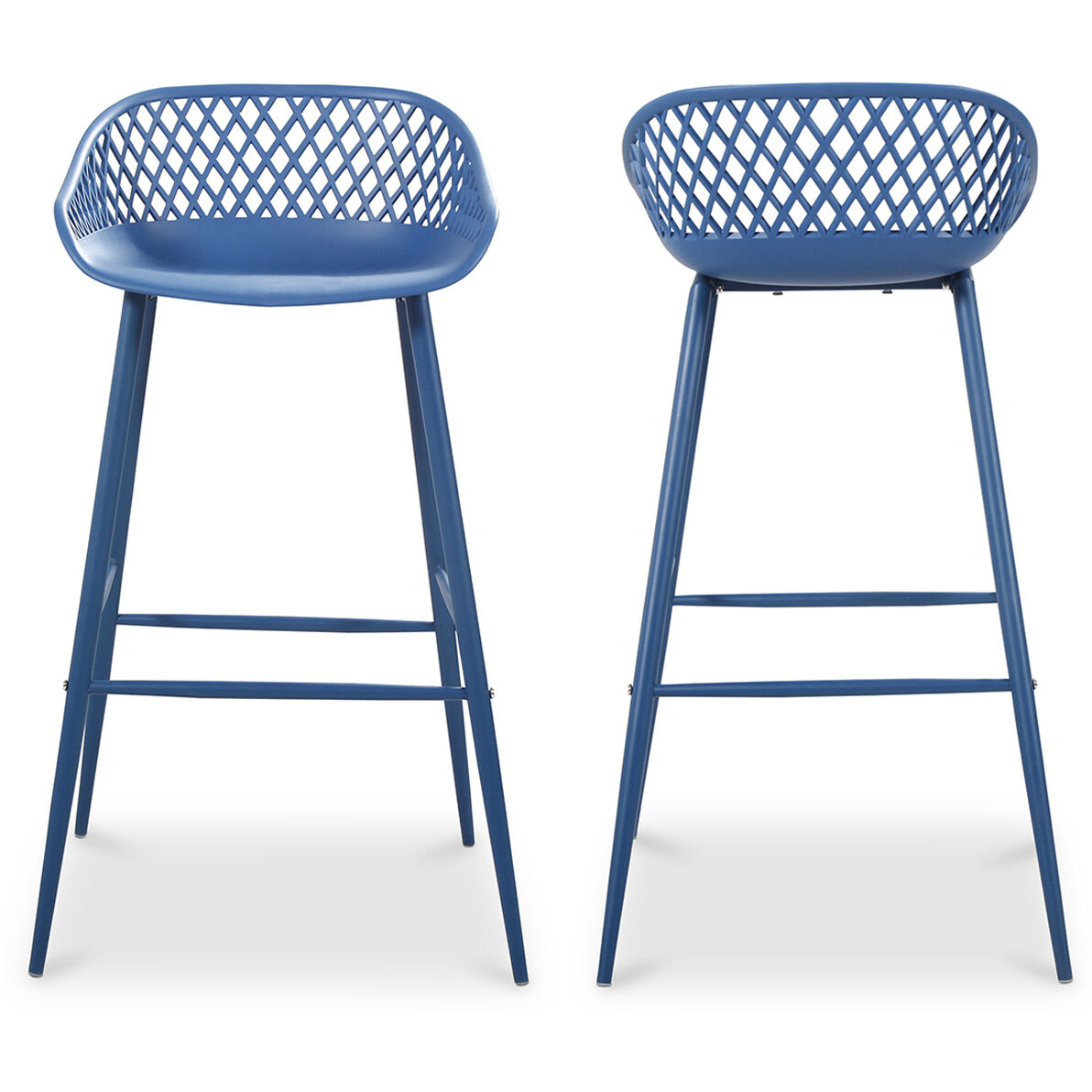 Piazza 37 inch Blue Outdoor Barstool