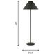 Kelly by Kelly Wearstler Contra 60 inch 60 watt Matte Charcoal Black Floor Lamp Portable Light