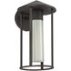 Alora Mood Tenko 1 Light 12.63 inch Bronze and Glossy Opal Glass Outdoor Wall Light