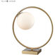 Moondance 15 inch 40.00 watt Aged Brass Table Lamp Portable Light, Round