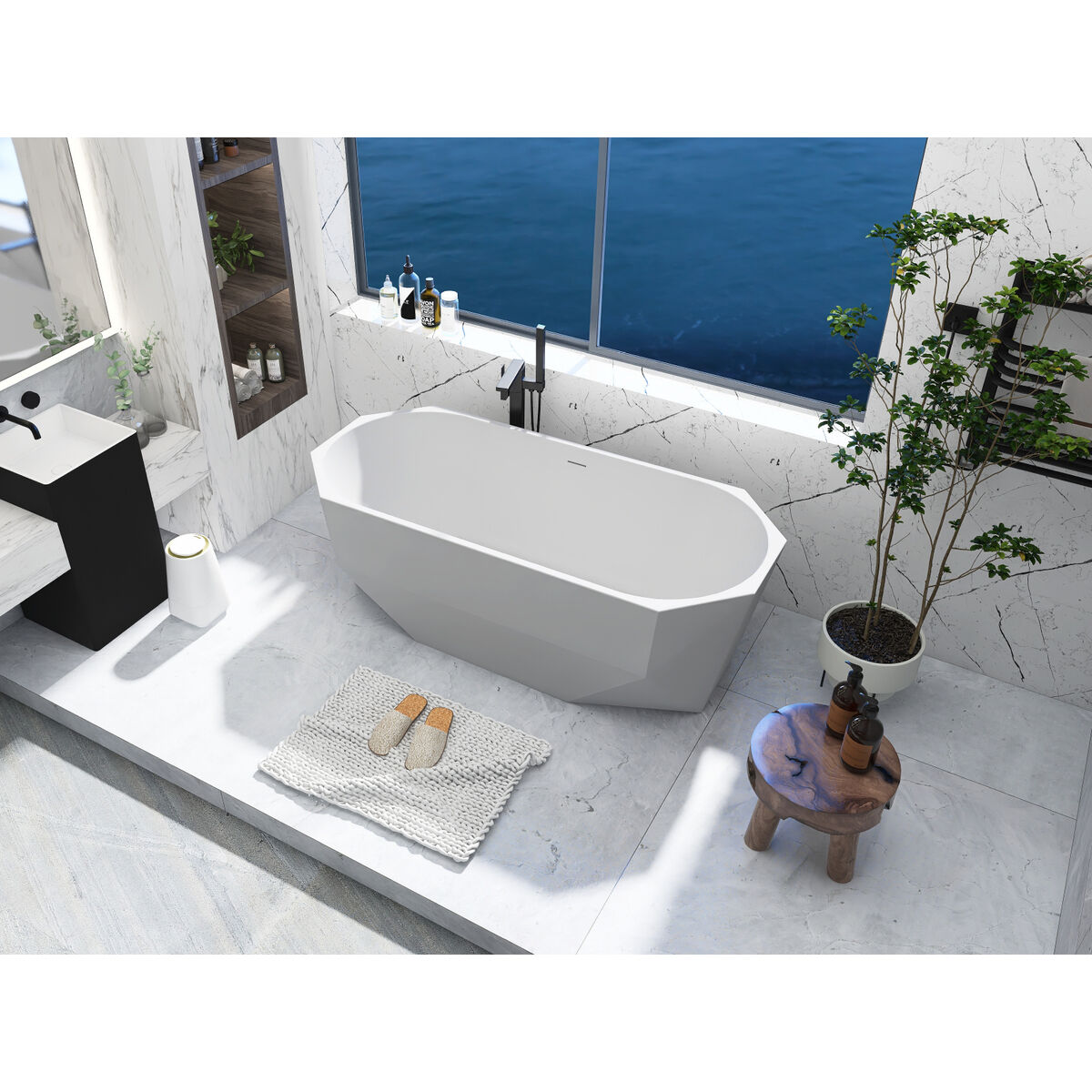 Ethen Glossy White Bathtub