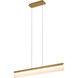 Lange 5 inch Brushed Champagne Pendant Ceiling Light