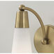 Tess 1 Light 5 inch Aged Brass Sconce Wall Light