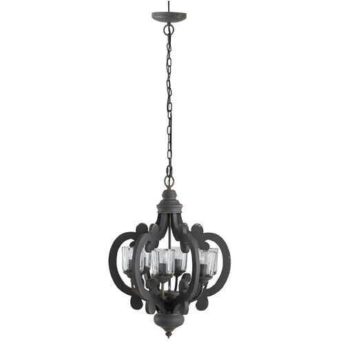 Anita 6 Light 20.5 inch Gray Chandelier Ceiling Light