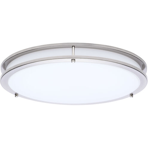 Glamour LED 16.93 inch Brushed Nickel Flush Mount Ceiling Light