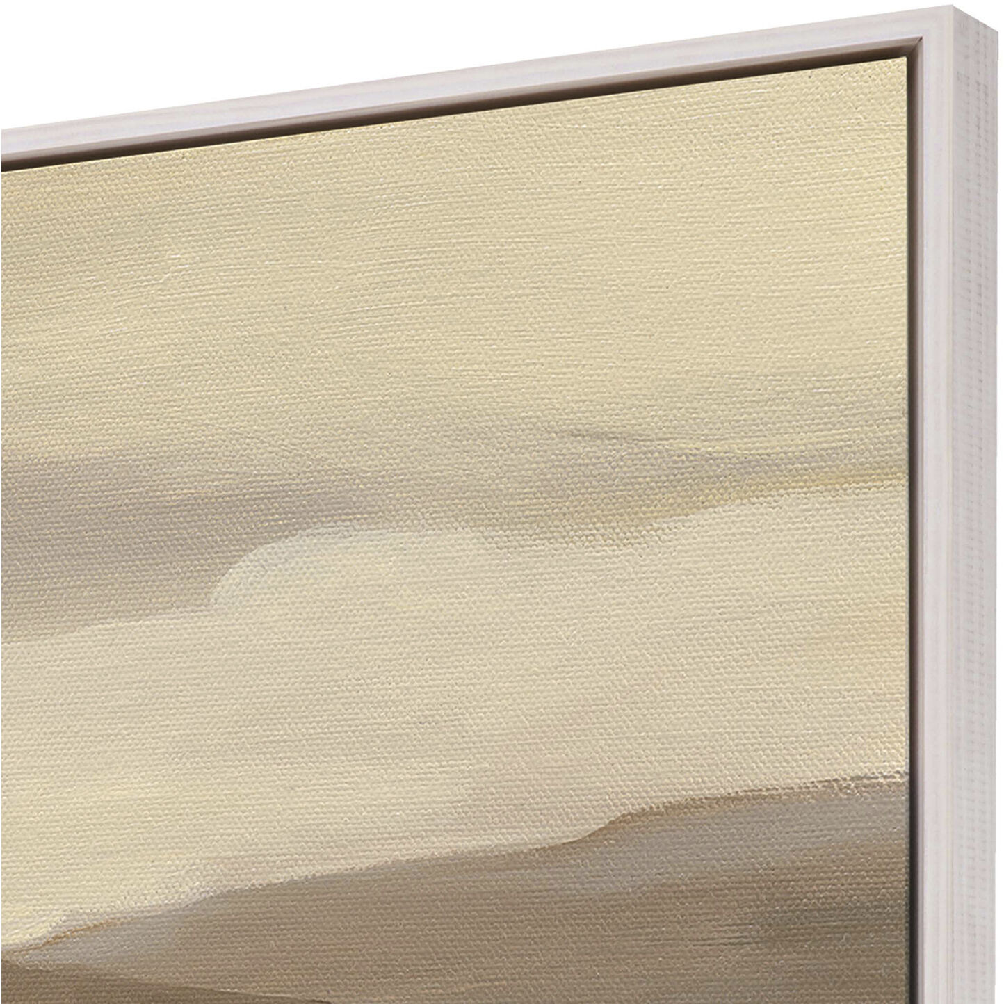 Cinnamon Riverbank Brown and Beige and Rust and White Canvas