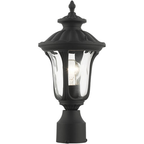Oxford 1 Light 16 inch Textured Black Outdoor Post Top Lantern