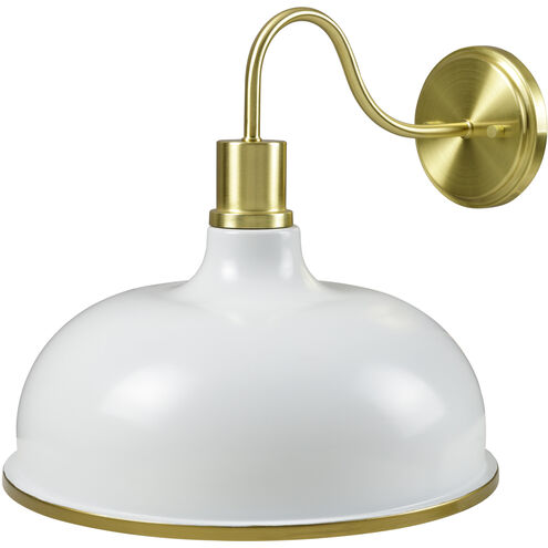 Ammi 1 Light 14 inch White/Black Wall Sconce Wall Light