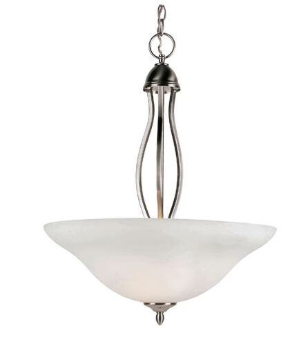 Glasswood 3 Light 16 inch Brushed Nickel Pendant Ceiling Light