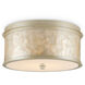 Neith 1 Light 13.75 inch Sea Pearl/Natural Flush Mount Ceiling Light