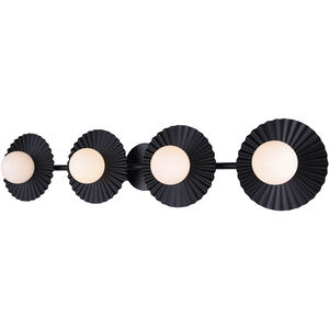 Payton 4 Light 38.75 inch Black Vanity Light Wall Light