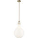 Laria 1 Light Champagne Bronze Pendant Ceiling Light in Opal