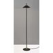 Kaden 54 inch 10.00 watt Black with Brass Accent Floor Lamp Portable Light