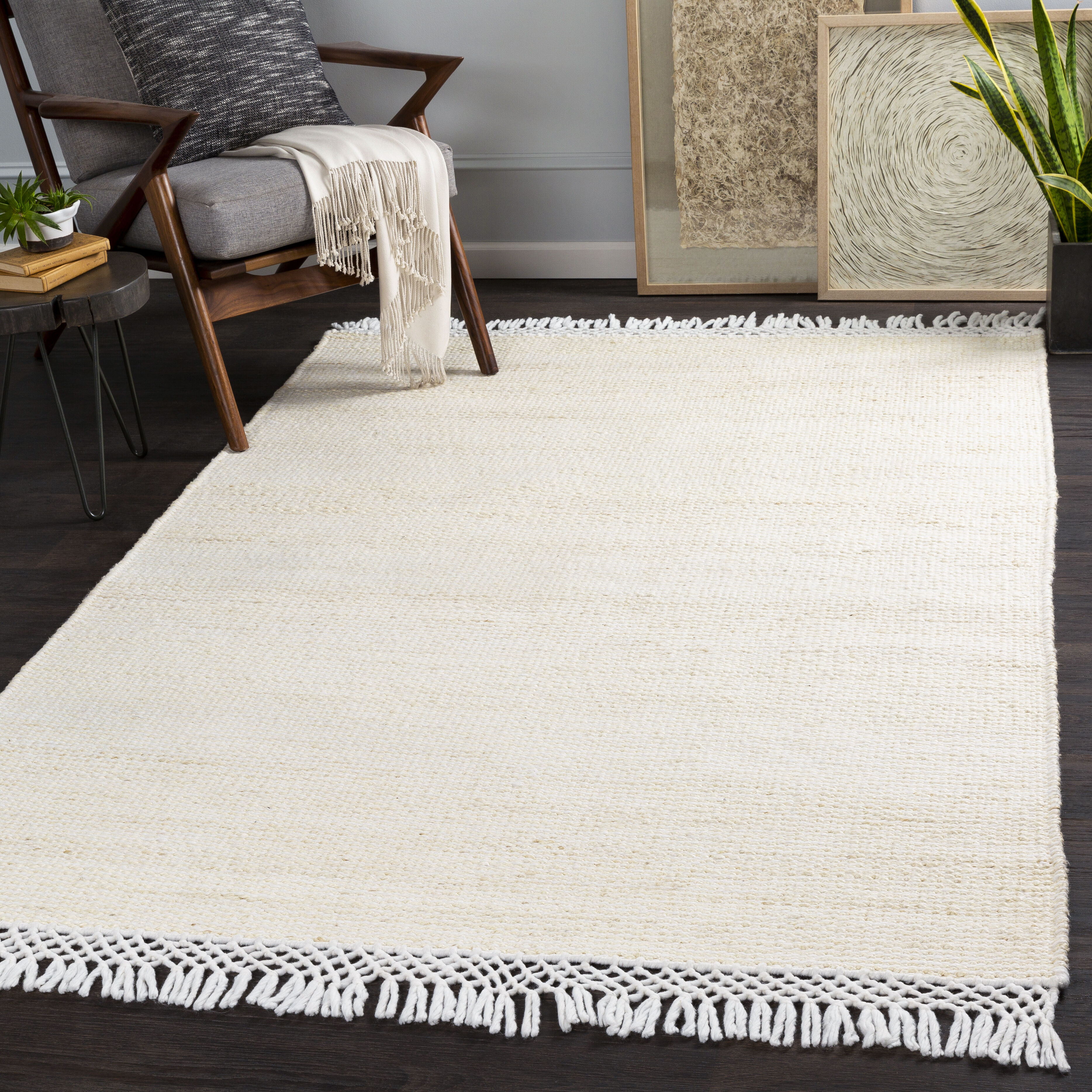 Southampton 90 X 60 inch Off-White Rug in 5 x 8, Rectangle