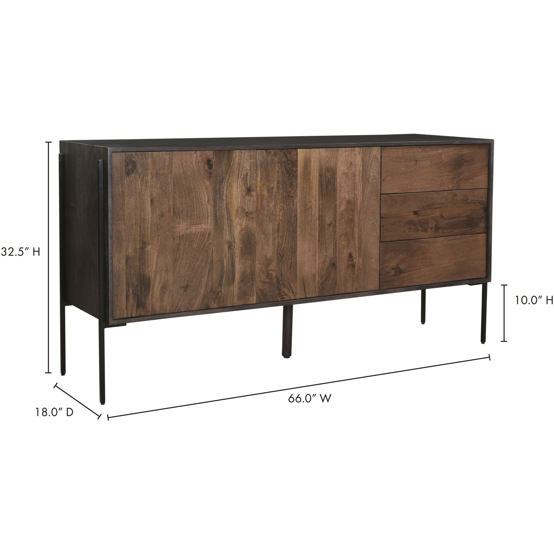 Tobin 66 X 18 inch Brown Sideboard