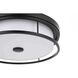 Kolson 16 inch Black Flush Mount Ceiling Light