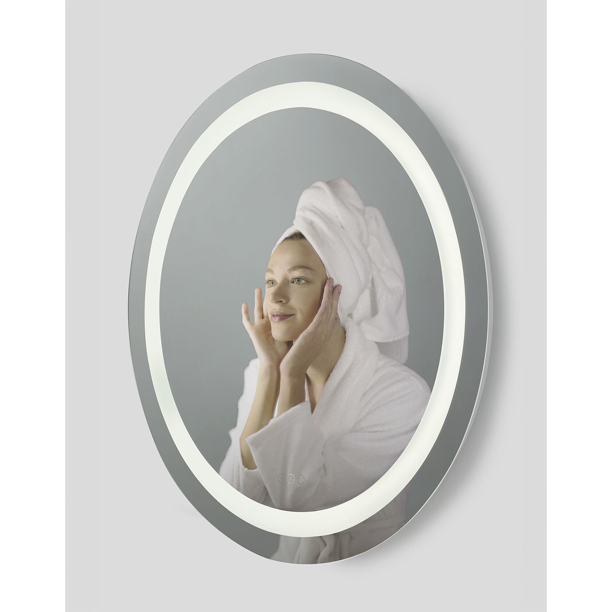 Mera 36 X 36 inch Might Bright White LED Wall Mirror
