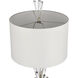 Jubilee 45.5 inch 150 watt Clear Crystal Table Lamp Portable Light