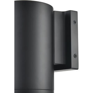 Vegas 1 Light 7 inch Matte Black Outdoor Wall Sconce