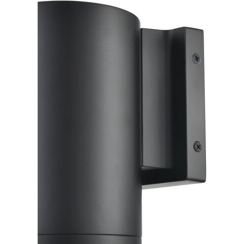 Vegas 1 Light 7 inch Matte Black Outdoor Wall Sconce
