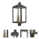 Nyack 3 Light 24 inch Bronze Outdoor Post Top Lantern