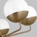 Alvin 5 Light 26 inch Satin Brass Chandelier Ceiling Light