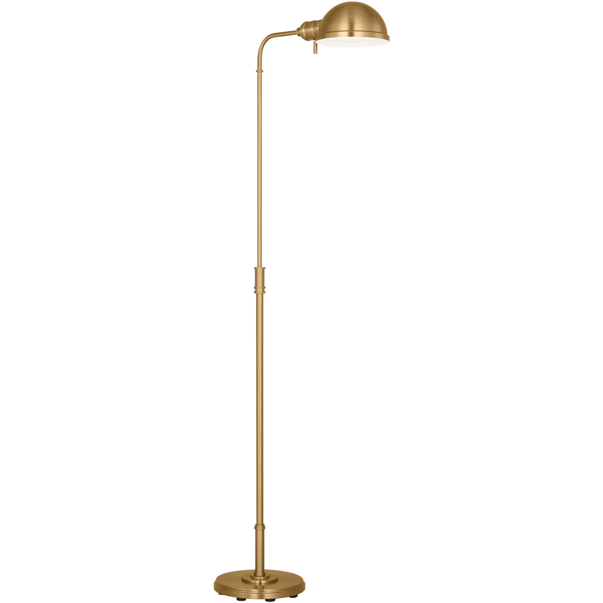 C&M by Chapman & Myers Belmont 64 inch 9.00 watt Burnished Brass Floor Lamp Portable Light