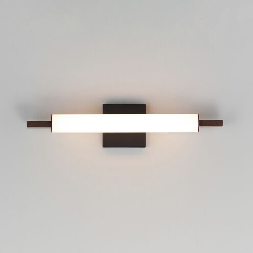 Joist LED 21.75 inch Walnut and Black Wall Sconce Wall Light