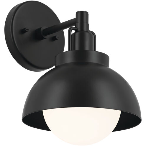 Niva LED 8 inch Black Semi Flush Mount Ceiling Light