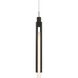 Saber 1 Light 3 inch Black Mini Pendant Ceiling Light