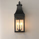Bramwell VX 3 Light 27 inch Black Patina Outdoor Wall Mount