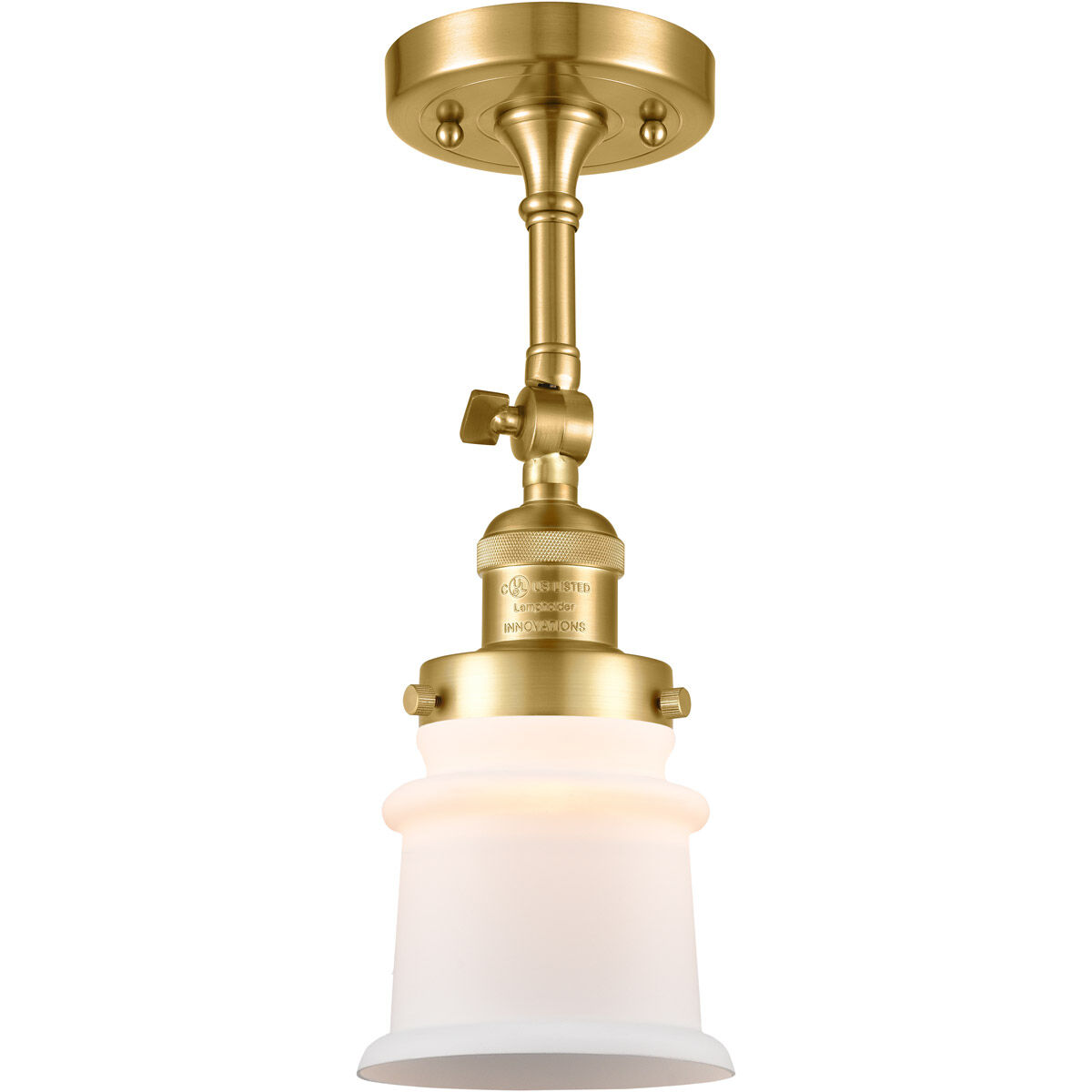 Franklin Restoration Small Canton LED 6.5 inch Satin Gold Sconce Wall Light in Matte White Glass, Franklin Restoration