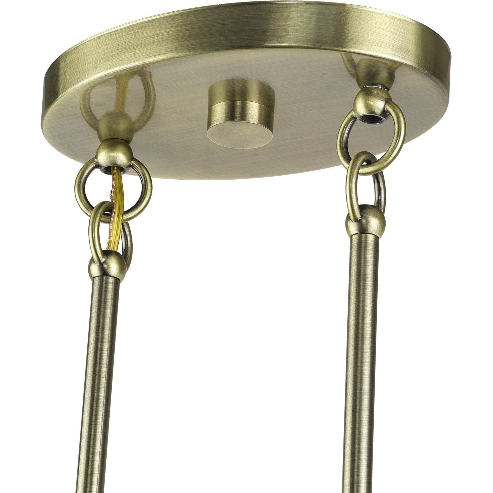 Florell 3 Light 47 inch Antique Brass Linear Chandelier Ceiling Light, Extra Large