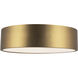 Alora Mood Brisbane 3 Light 16 inch Aged Gold Flush Mount Ceiling Light