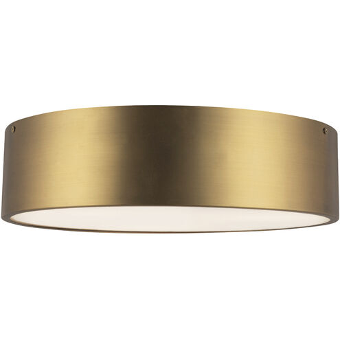 Alora Mood Brisbane 3 Light 16 inch Aged Gold Flush Mount Ceiling Light